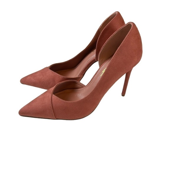 Lulus Satsuki Dusty Rose Suede Heels - Picture 1 of 10